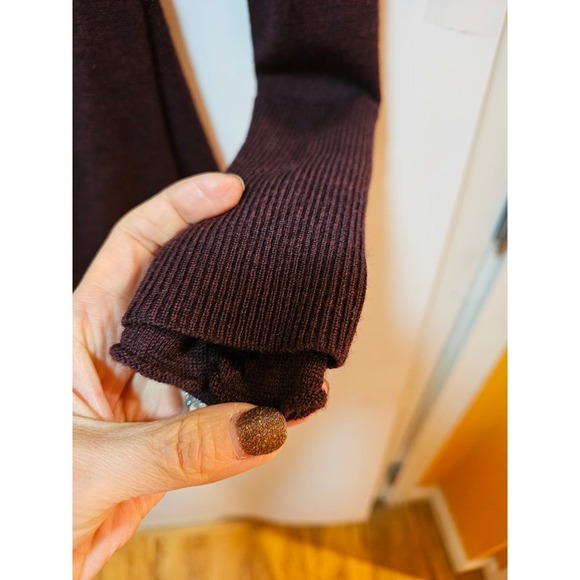 Lululemon 100% Merino Wool Full Zip Burgundy Jacket 2 - Picture 13 of 13